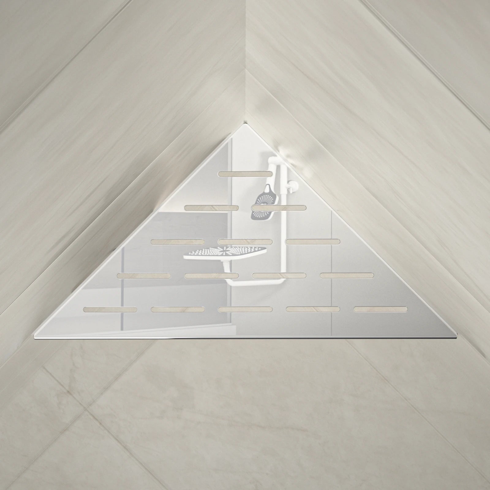 Stainless Steel Corner Shower Shelf