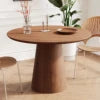 Solid Wood Strip Dining Table Natural Finish Modern Nordic Design for Home Restaurant Workshop Various Settings
