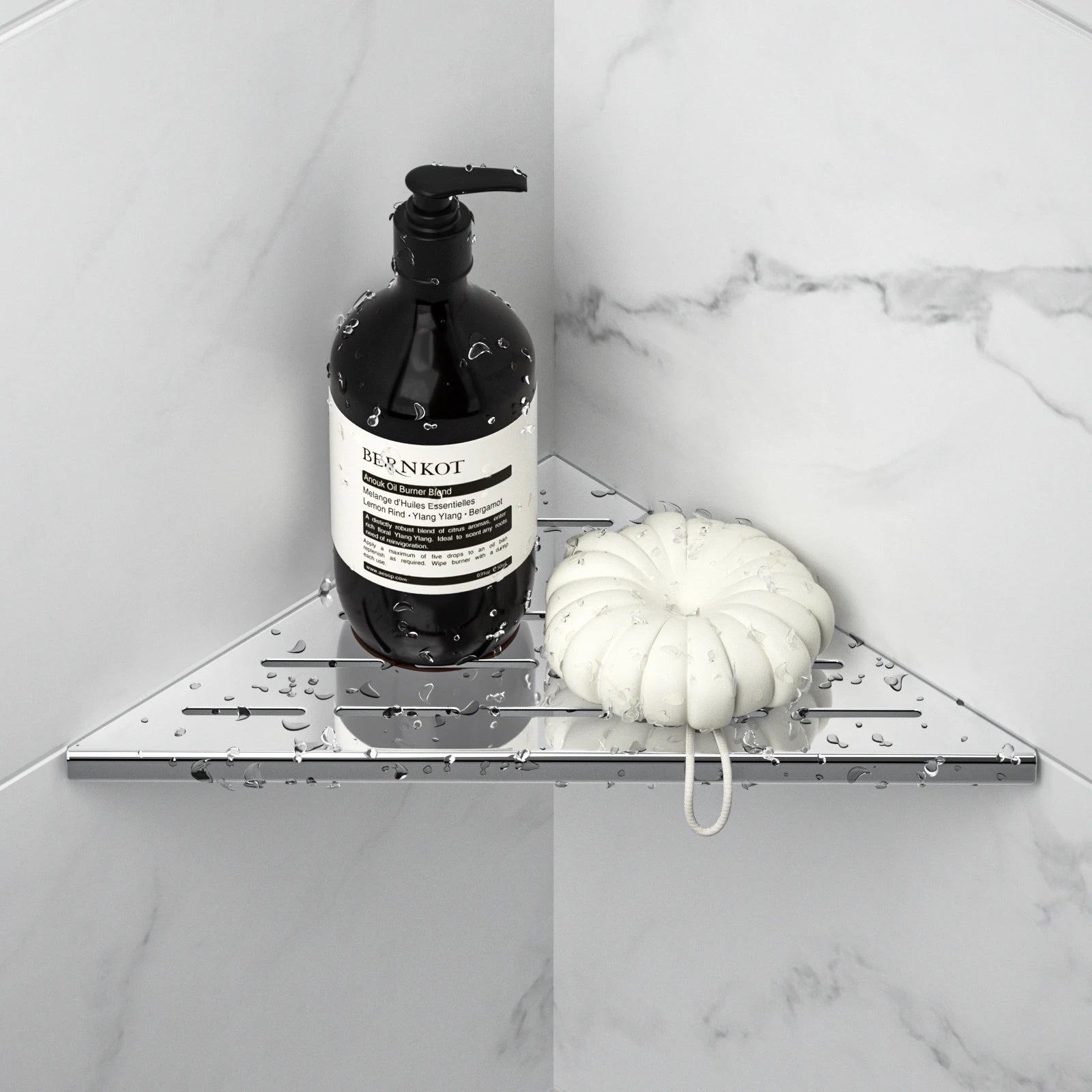 Stainless Steel Corner Shower Shelf