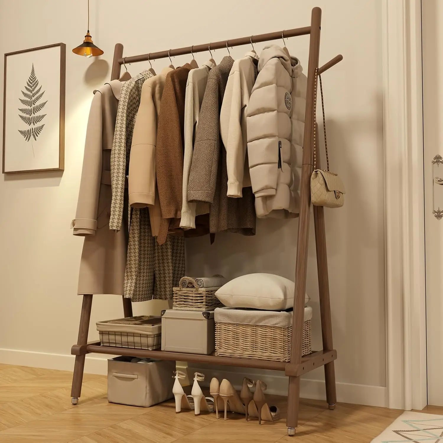 Modern Rolling Garment Rack