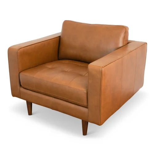 Mid-Century Leather Lounge Chair