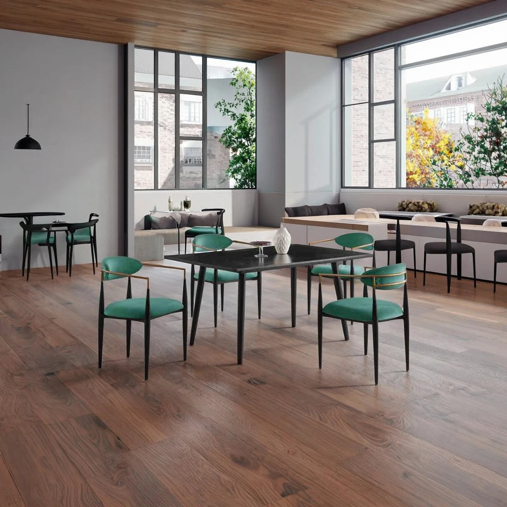 2025 Hot Sales Dining Sintered Stone Table and Chairs Fabric Upholstered Stylish Furniture