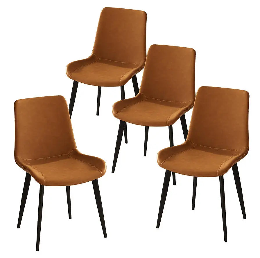 Modern Leather Dining Chair Set