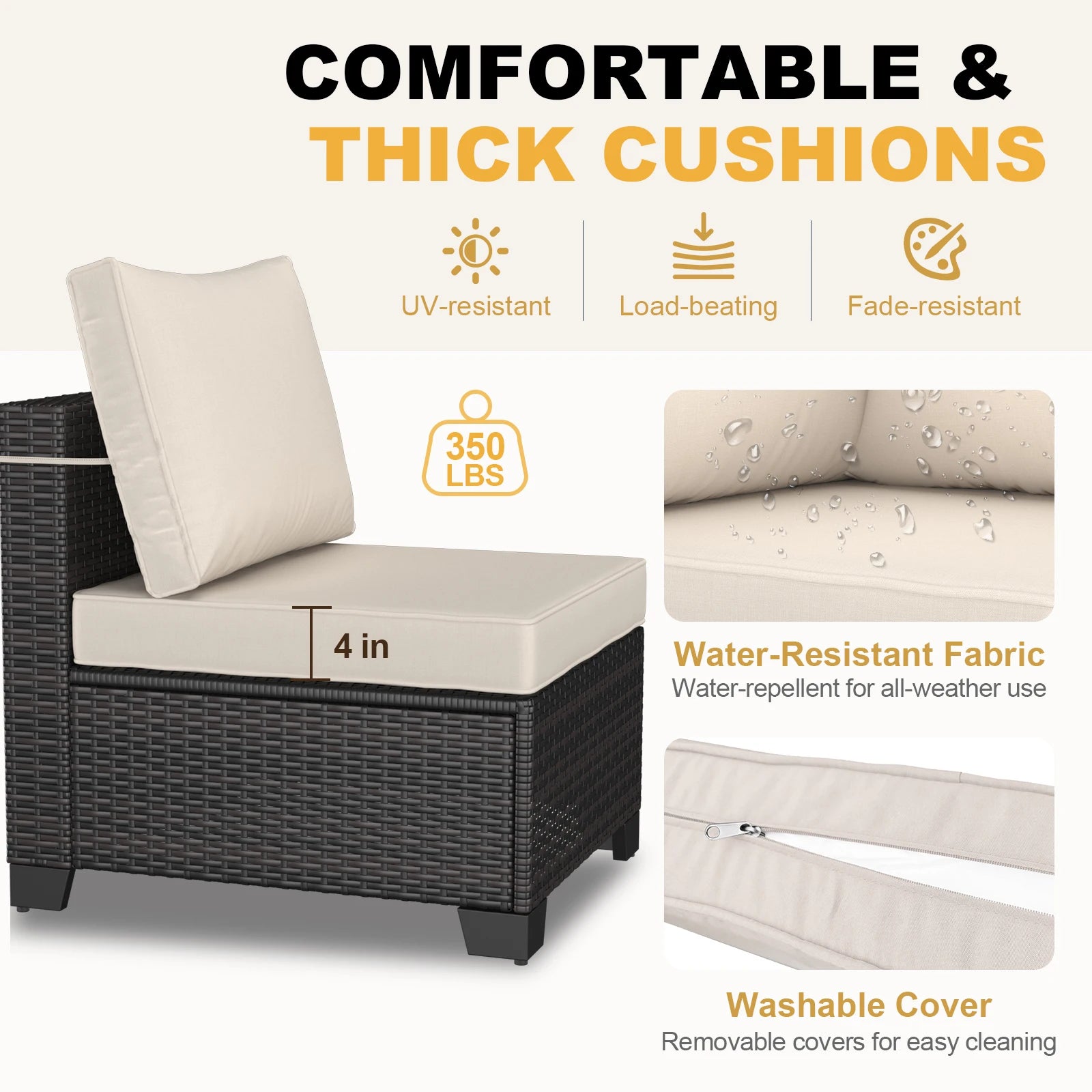 Modern Outdoor Patio Sofa Set