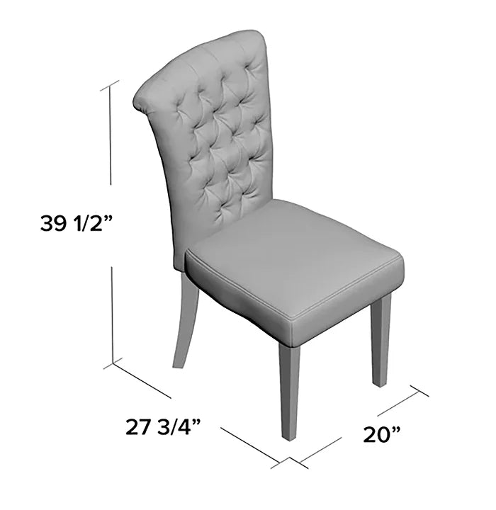 Modern Eco-Friendly Durable Fabric Dining Chair with Wood Legs for Home Bar Kitchen Living Room & Bedroom Use(Set of 2)
