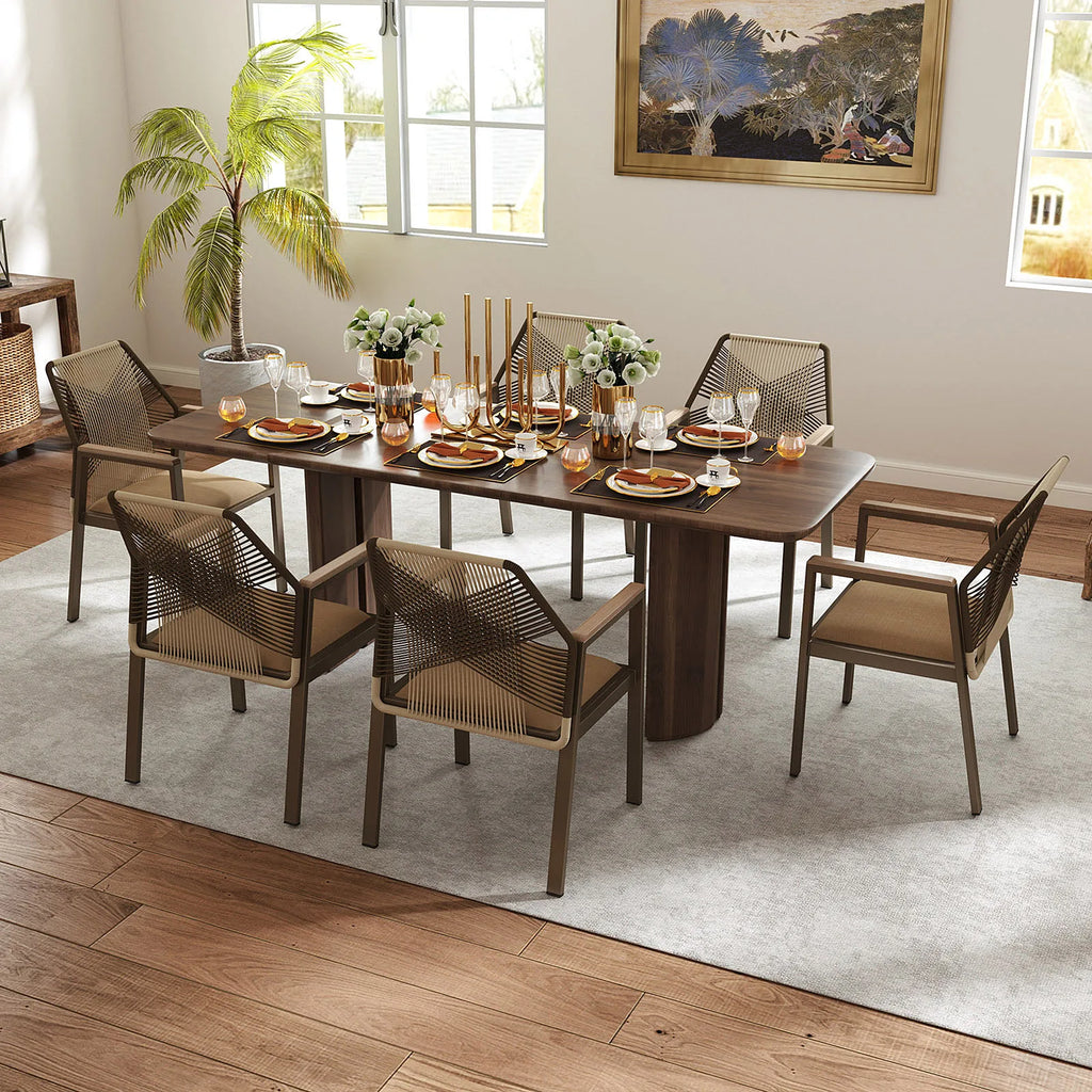 Contemporary Rope Outdoor Dining Chair