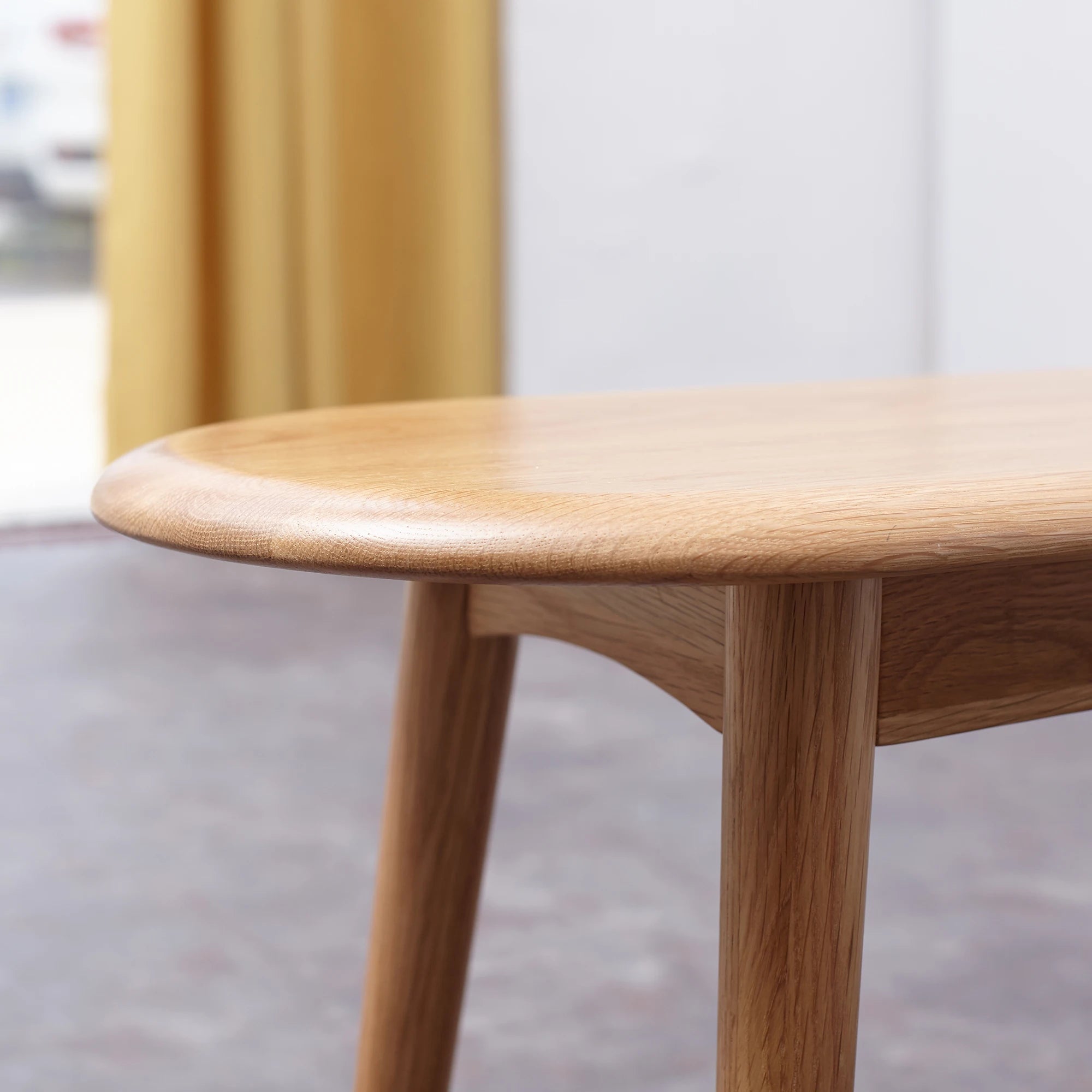 M Natural Oak Wood Chair Lightweight Dining Wooden Bench for Living Room Indoor Office Home Furniture
