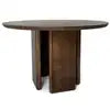 Modern Alden Round Solid Wood Eco-Friendly Durable Dining Table for Living Room Bedroom Kitchen