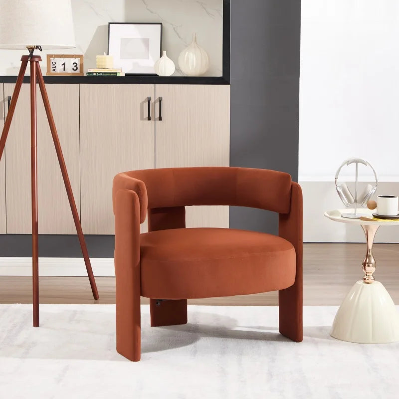 Mid-Century Velvet Accent Chair