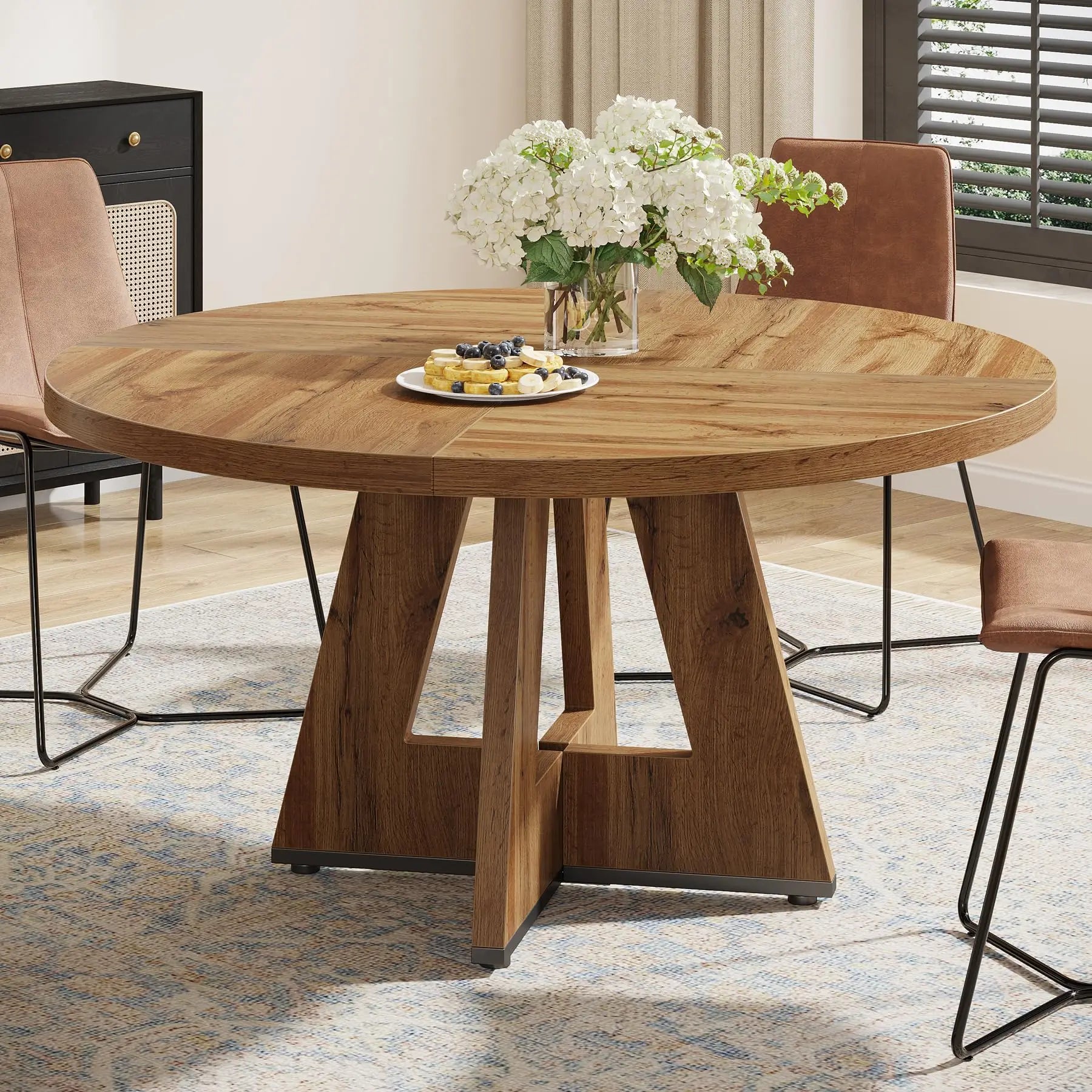 Round Pedestal Dining Table