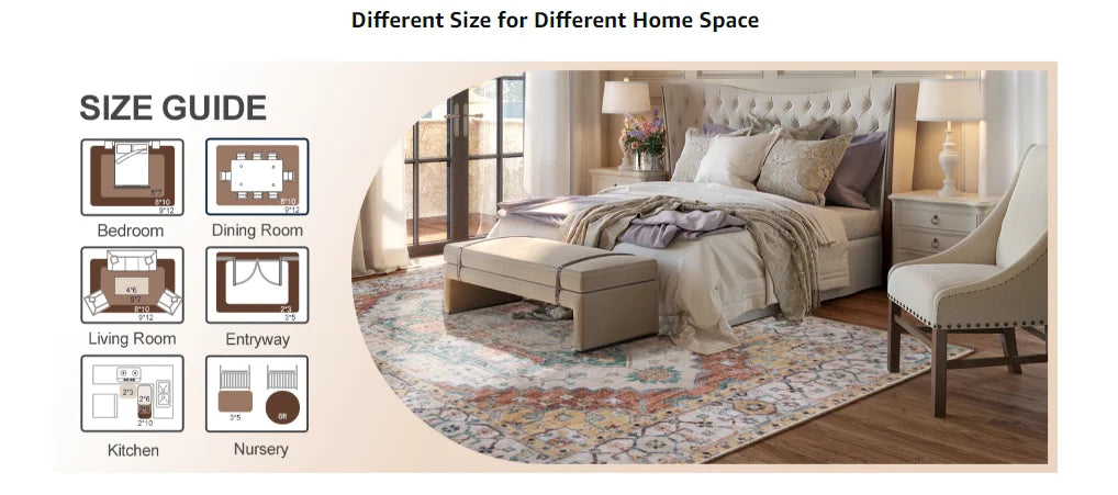 Vintage Washable Area Rug