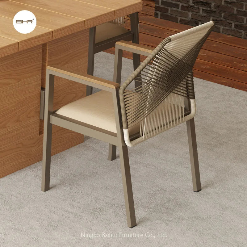 Contemporary Rope Outdoor Dining Chair