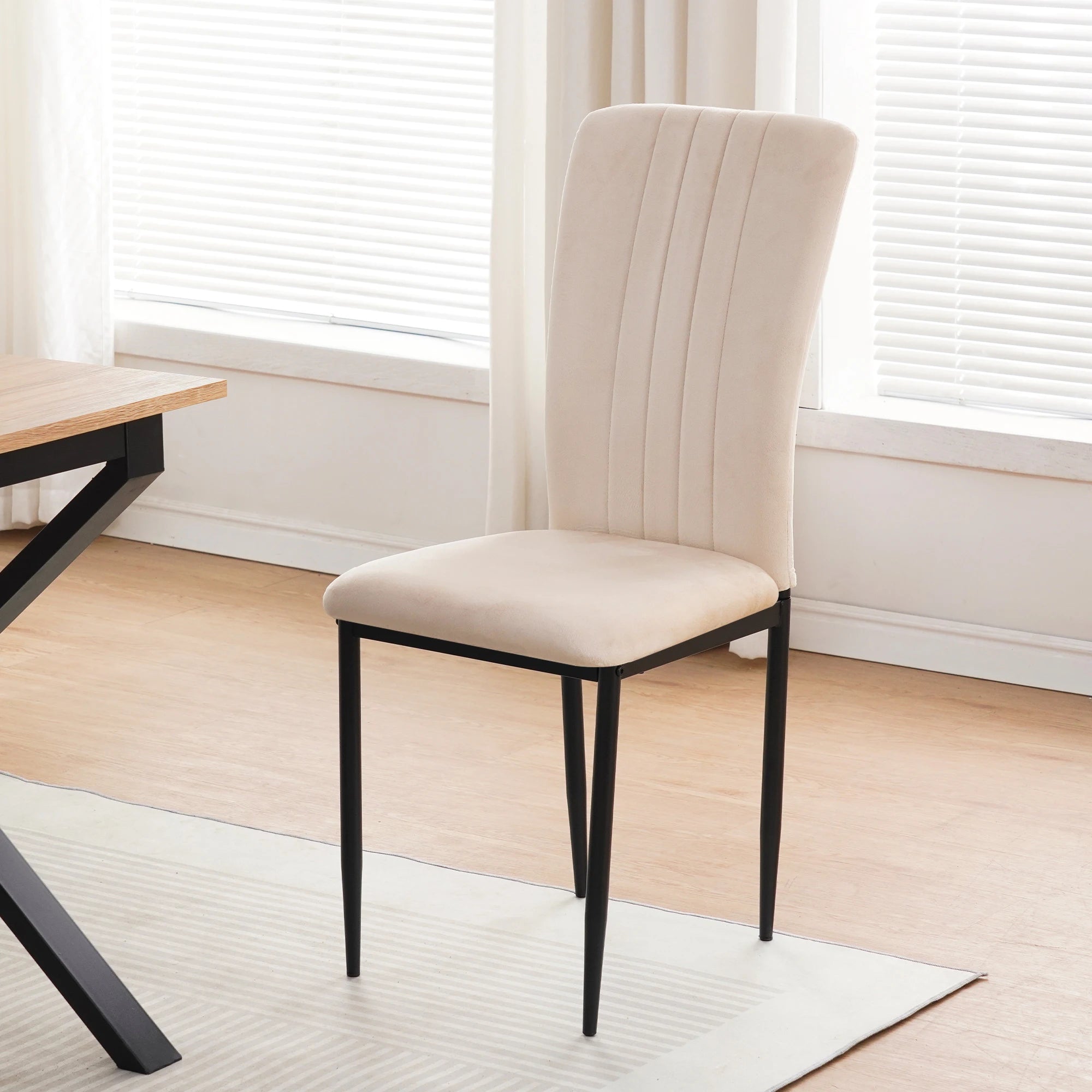 Modern Velvet Dining Chair Set
