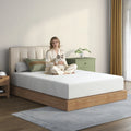 Twin Size Memory Foam Mattress 6 Inch with Cooling Green Tea Gel CertiPUR-US Certified White
