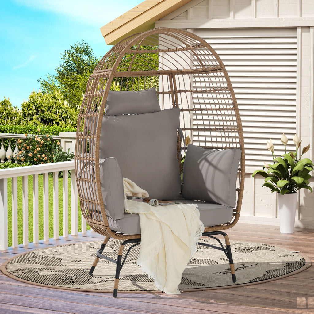 Modern Rattan Outdoor Egg Chair