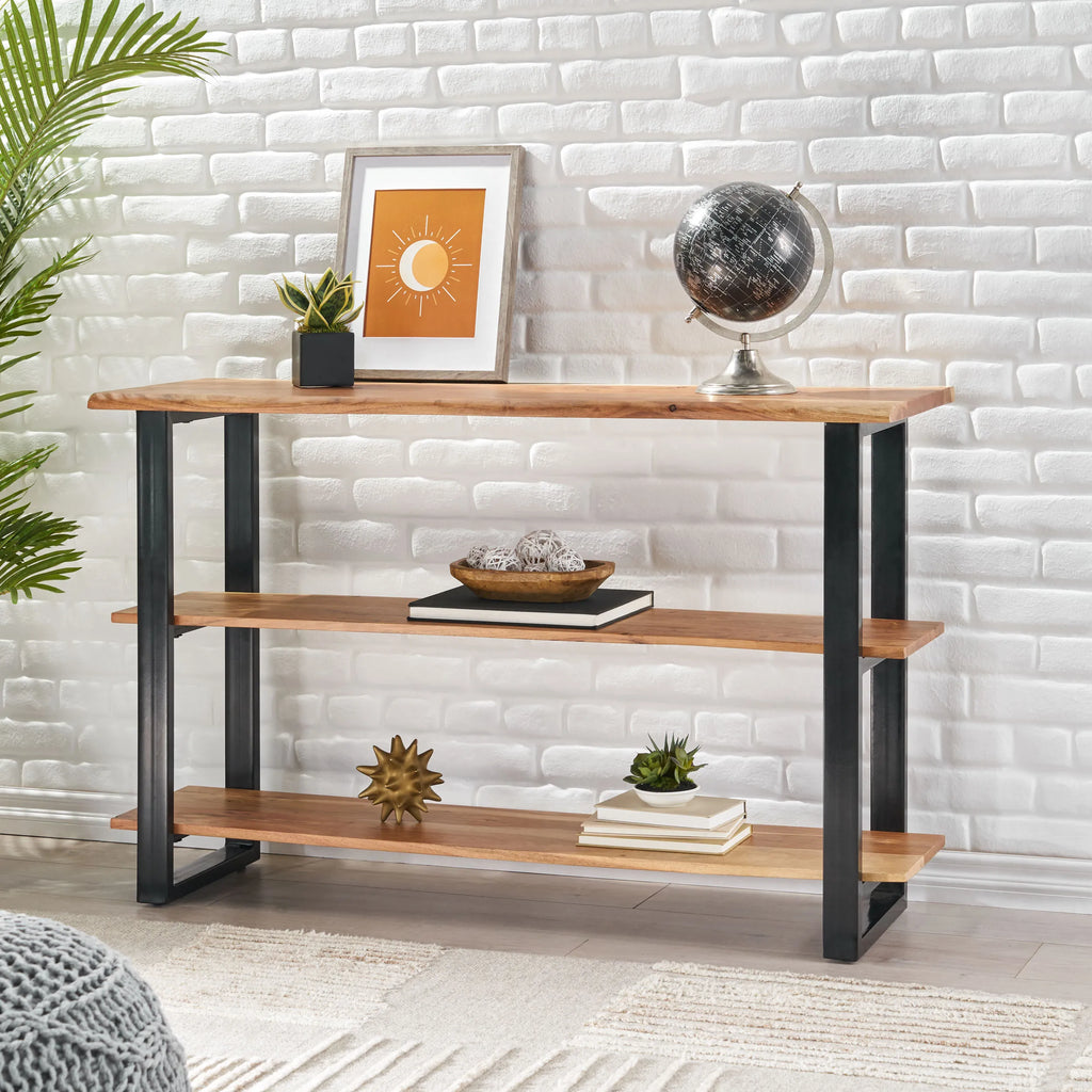 Rustic Solid Wood Console Table