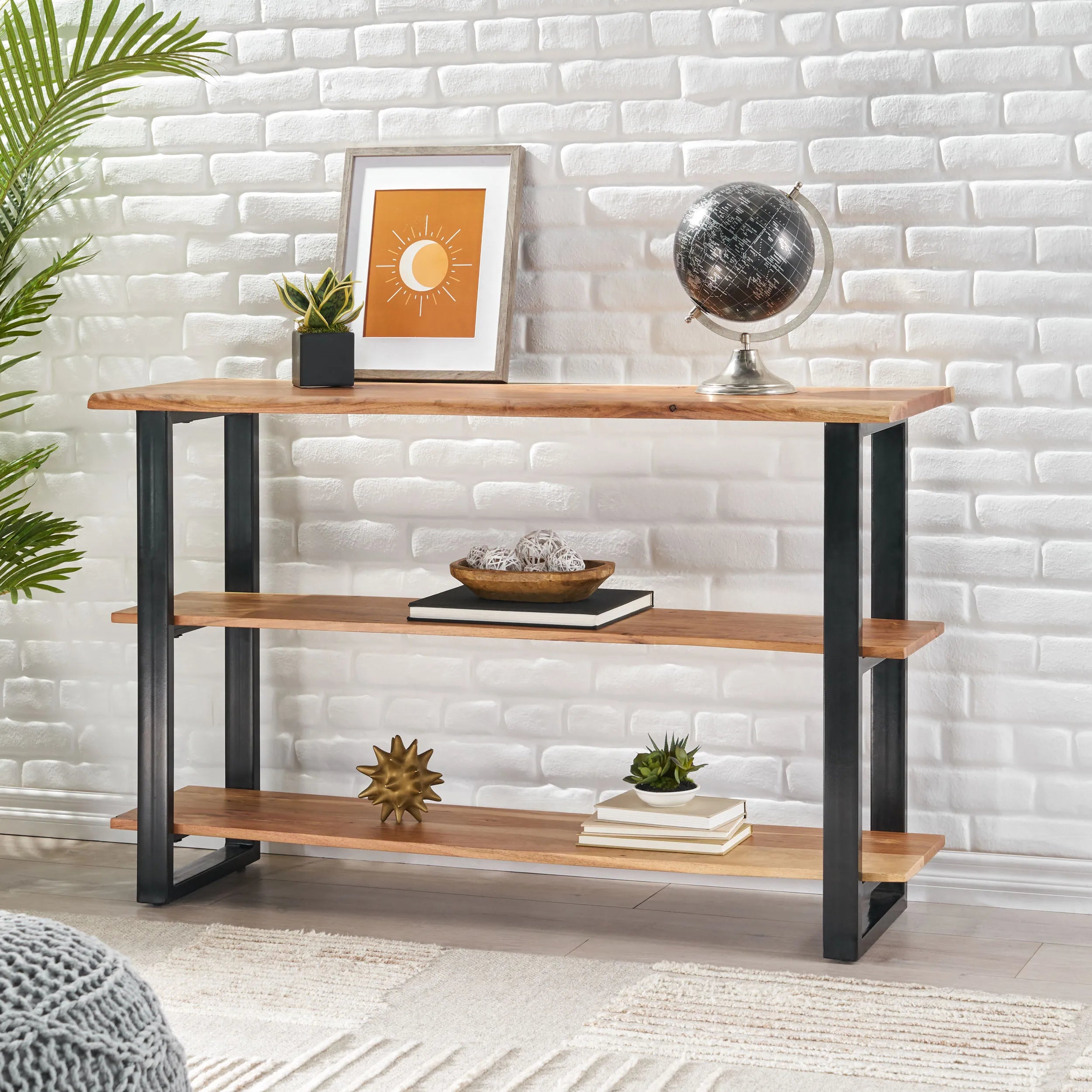 Rustic Solid Wood Console Table
