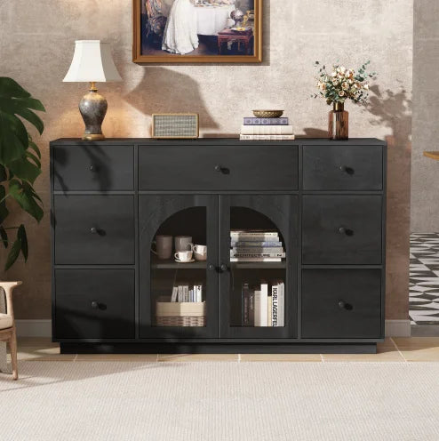 Modern Solid Wood Storage Cabinet