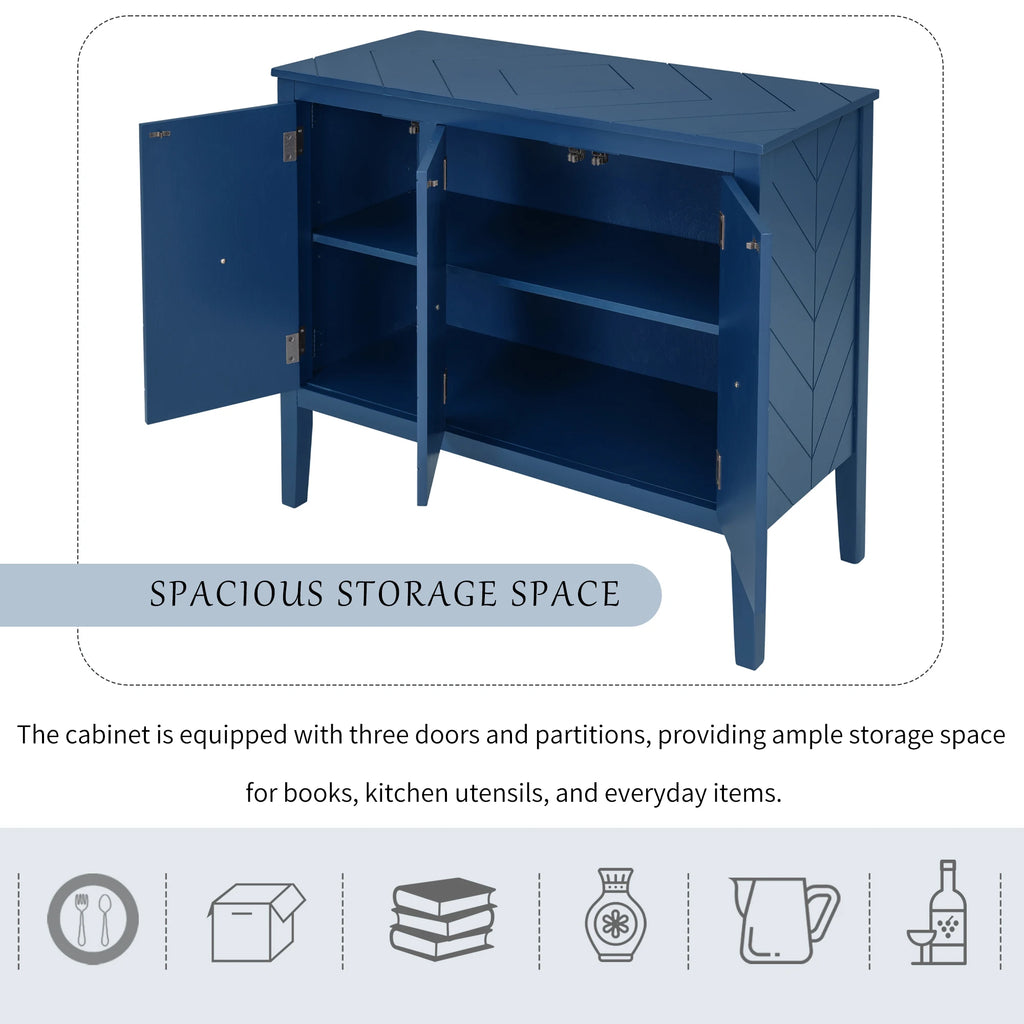 Modern 3-Door Sideboard Cabinet