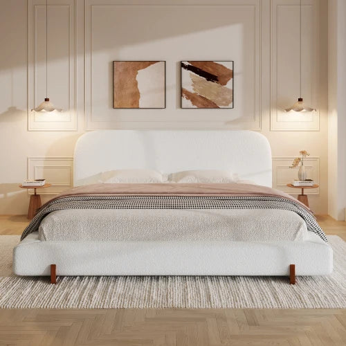 Wholesale Modern Adjustable Upholstered Storage Bed Queen Size Eco-Friendly Fabric Frame for Apartment Bedroom