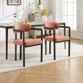 Victorian European Style Metal Frame Modern Luxury Nordic Fine Fabric Beauty Dining Table And Chair
