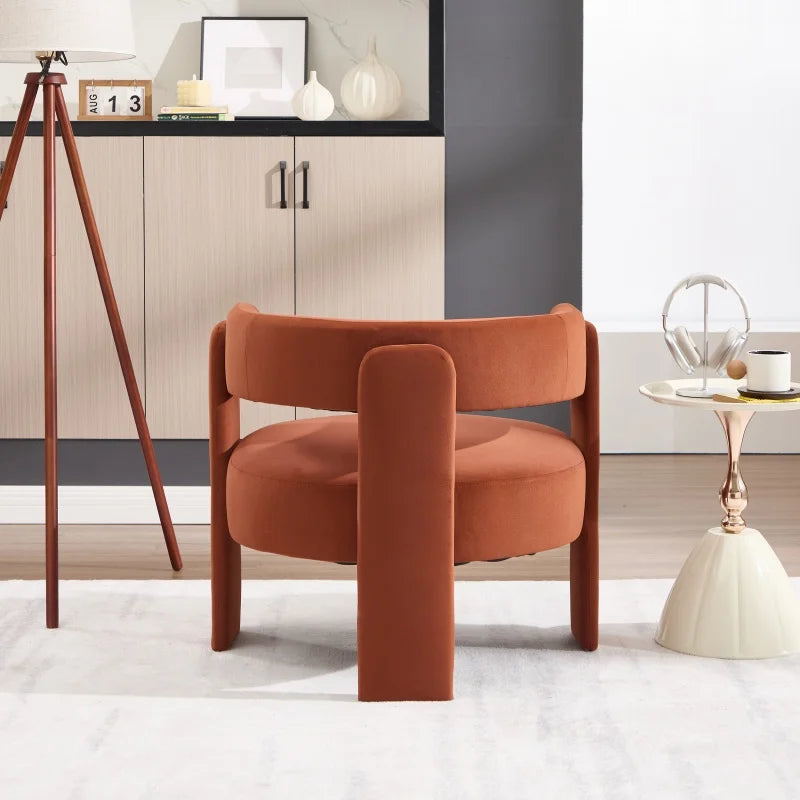 Mid-Century Velvet Accent Chair