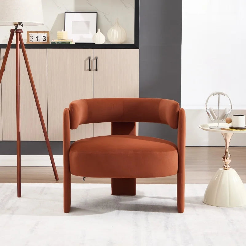 Mid-Century Velvet Accent Chair