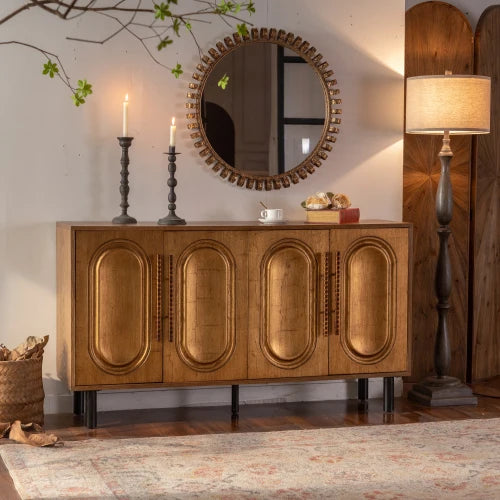 Modern 4-Door Sideboard Cabinet