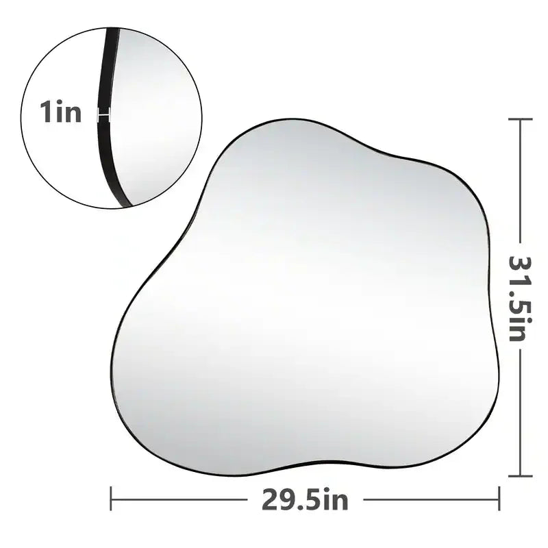 Asymmetrical Decorative Mirror