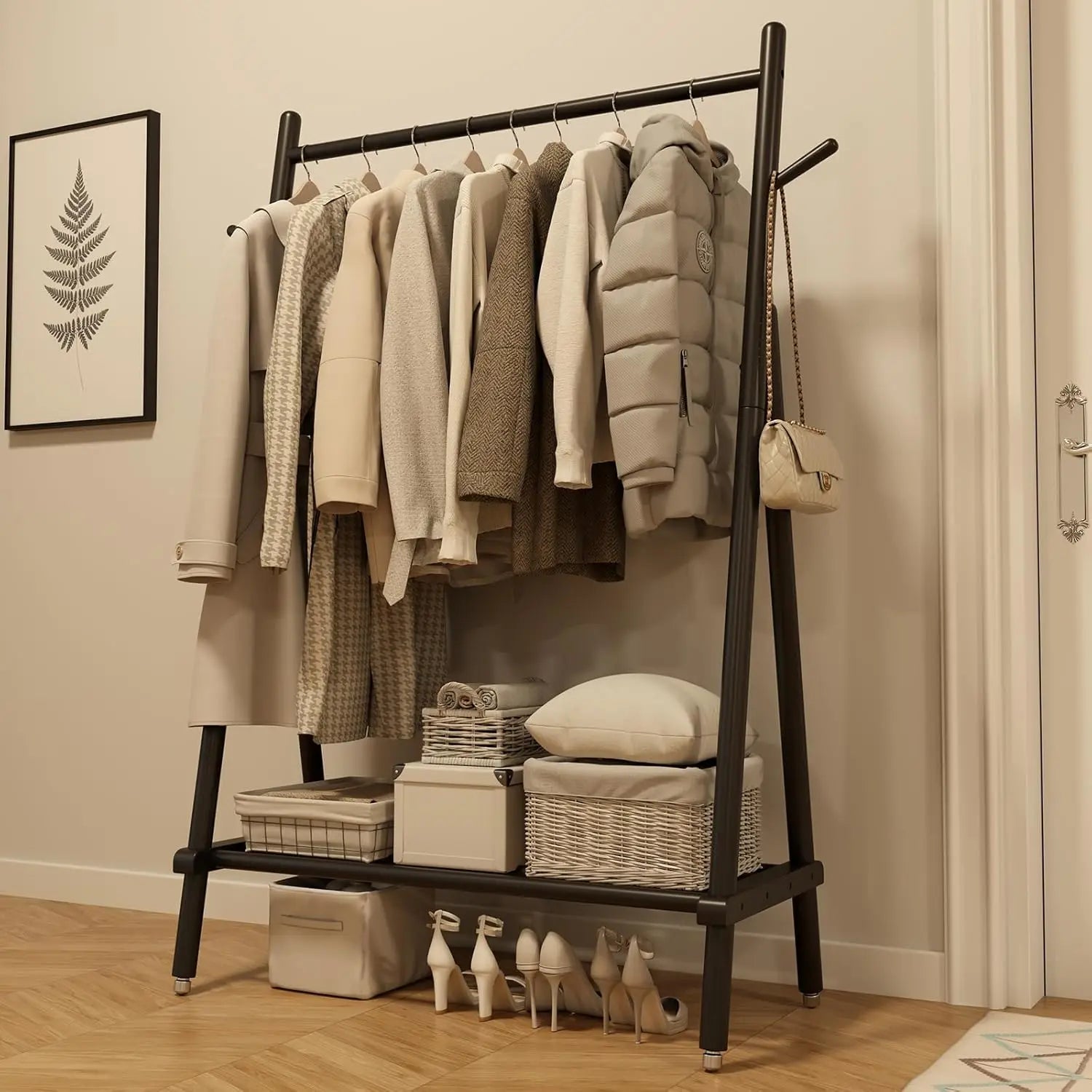 Modern Rolling Garment Rack