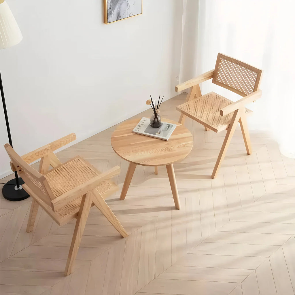 Mid-Century Rattan Outdoor Chair