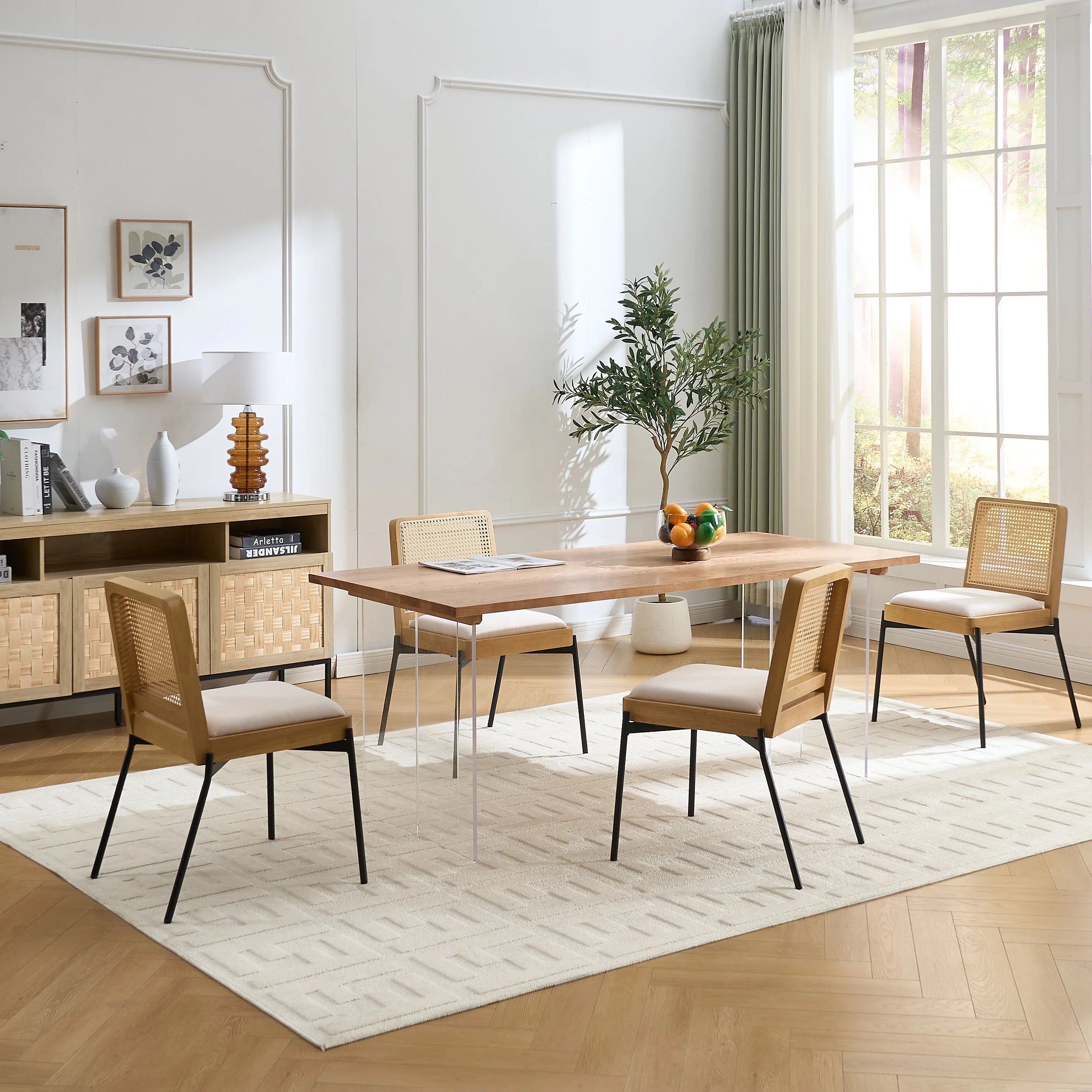 Vintage Mid-Century Dining Chair Set