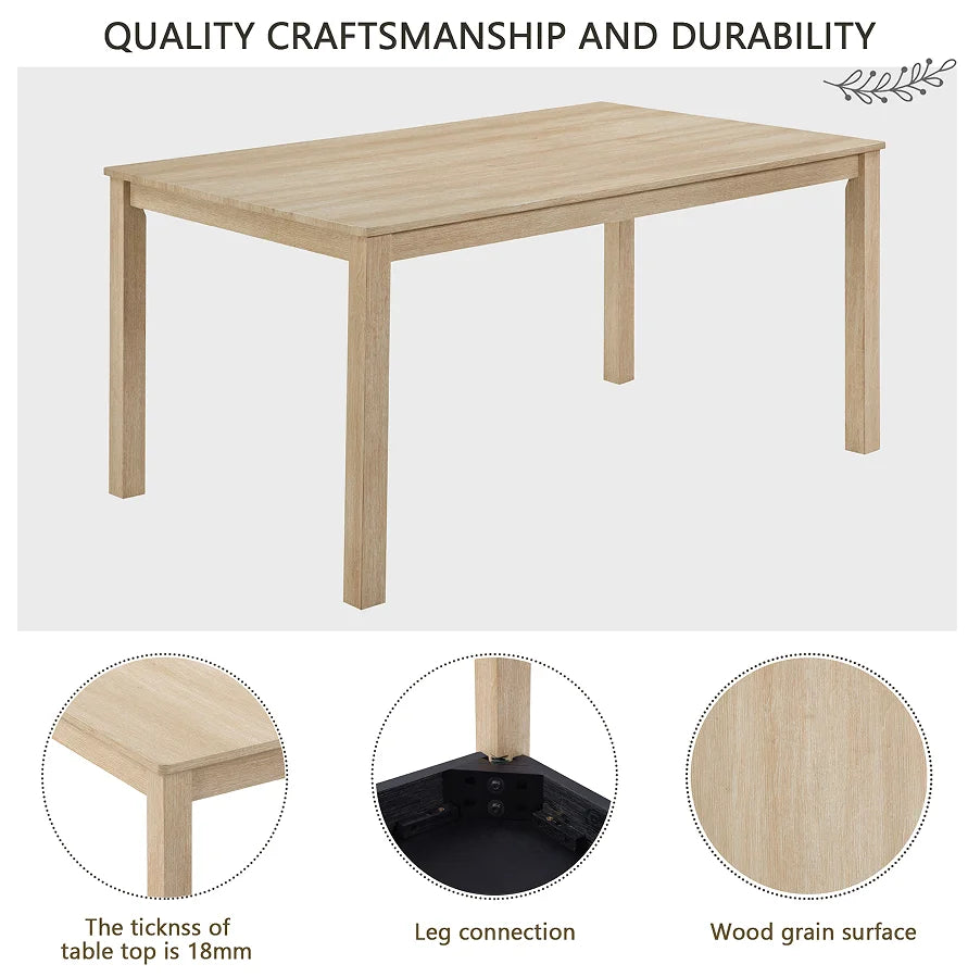 Modern Wood Dining Table Set