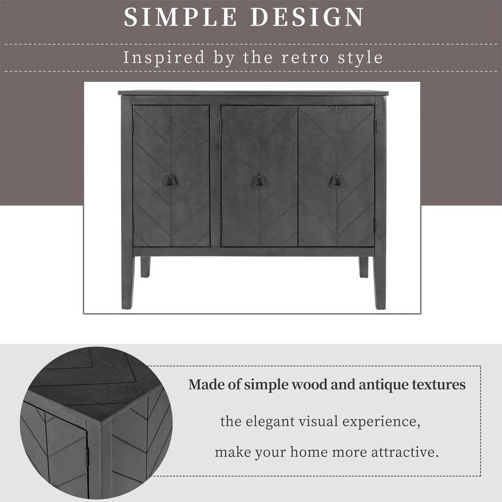 Modern 3-Door Sideboard Cabinet