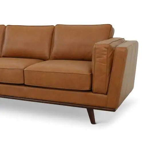 Mid-Century Leather Sofa