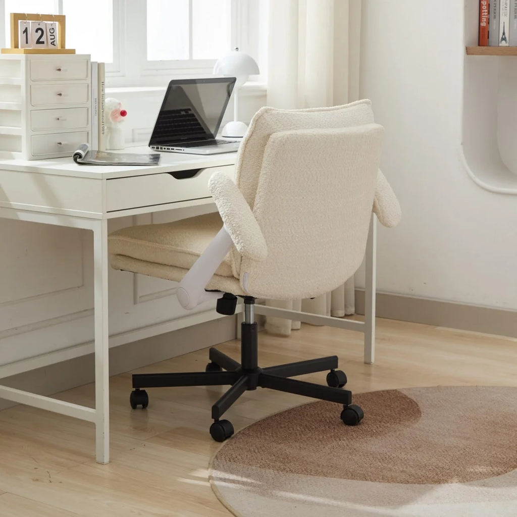Luxury Comfortable Home Office 300Lbs Soft Wide-Seat Executive Ergonomic Cross Legged Office Chair