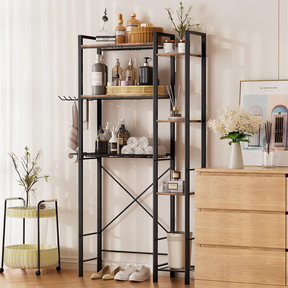 Elevated Over-Toilet Storage Rack