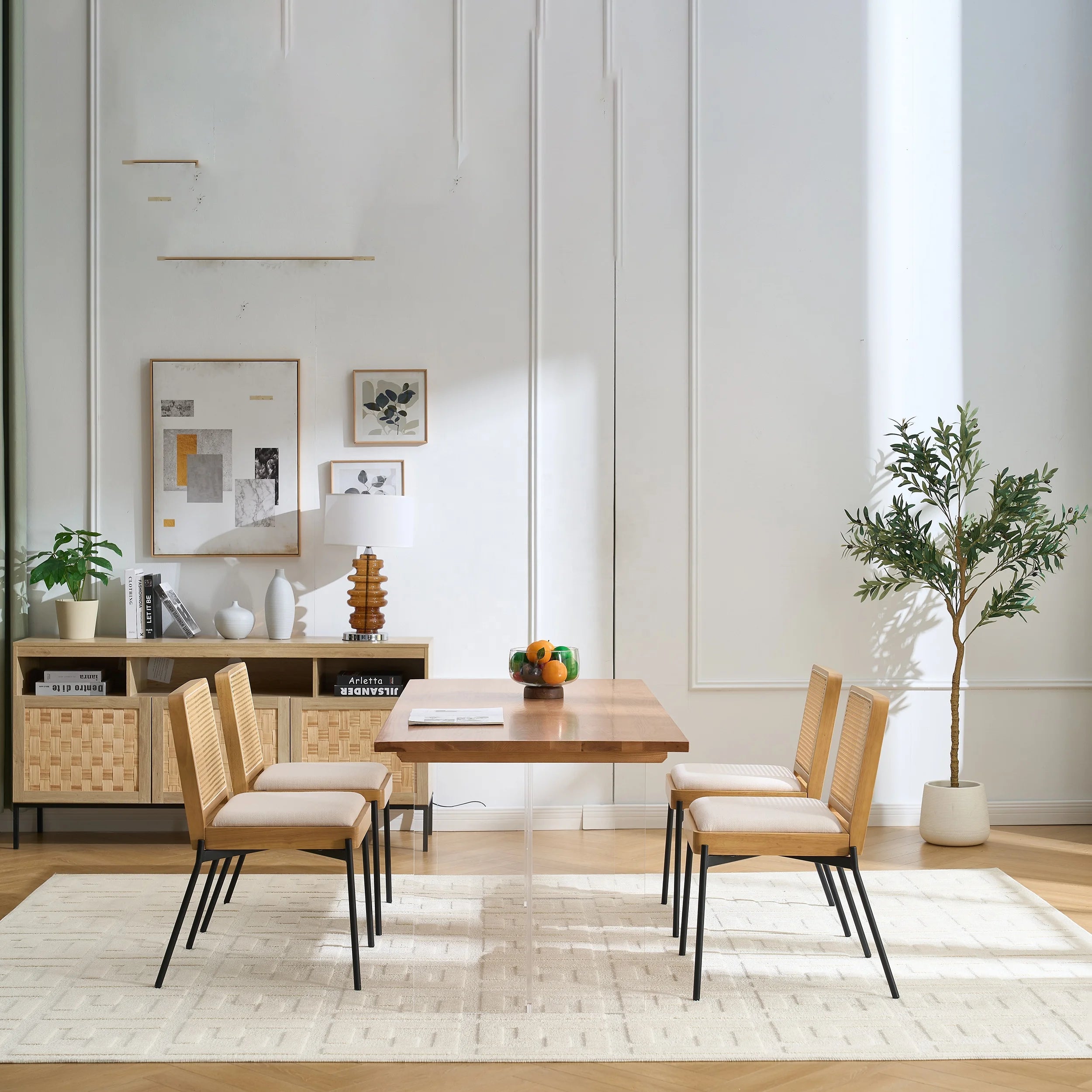 Vintage Mid-Century Dining Chair Set