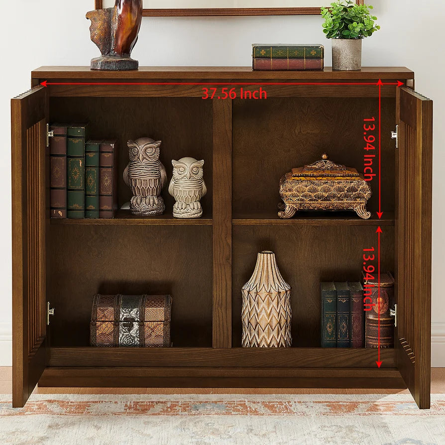 Mid-Century Modern Fluted Sideboard