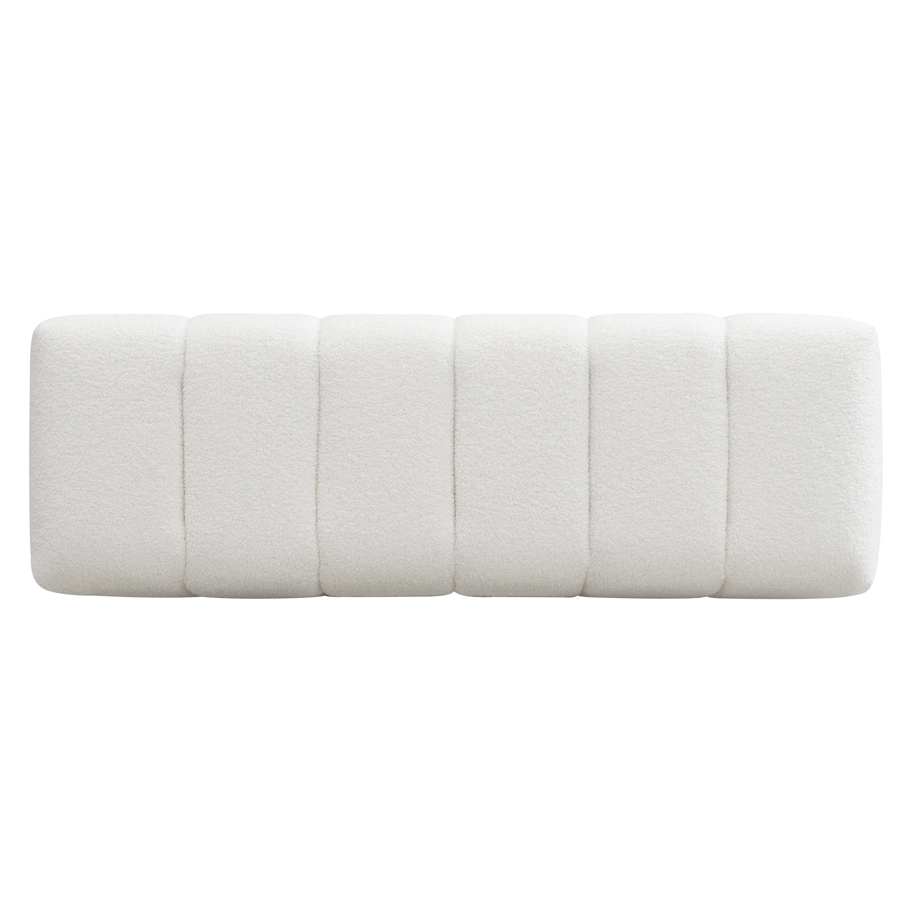 Modern Upholstered Dining Bench for Bedroom Furniture No-Assembly Bench Ottoman for Dining Room Living Room & Bedroom