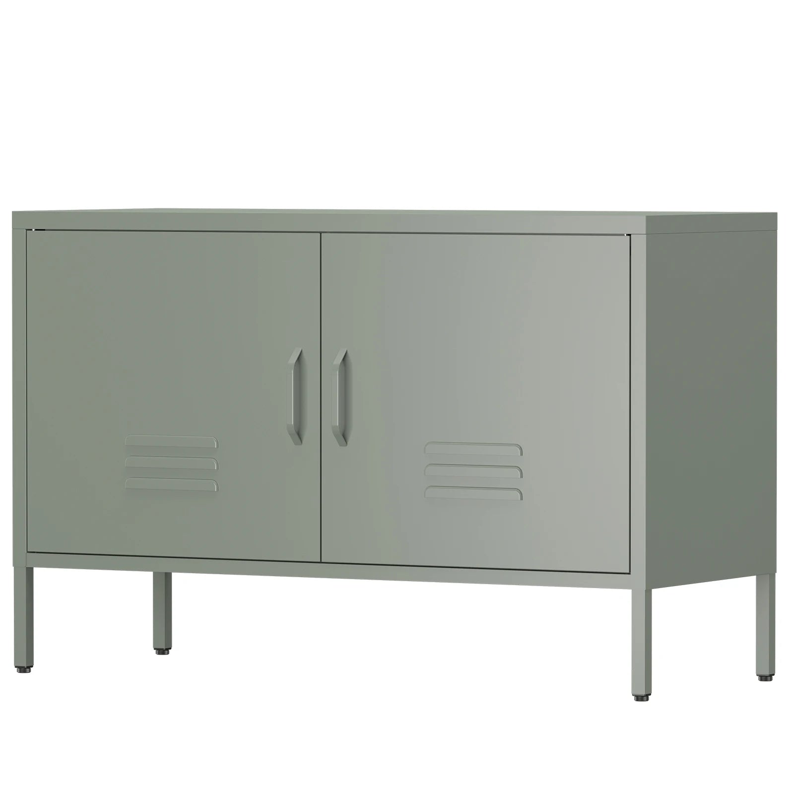 Industrial Metal Accent Cabinet
