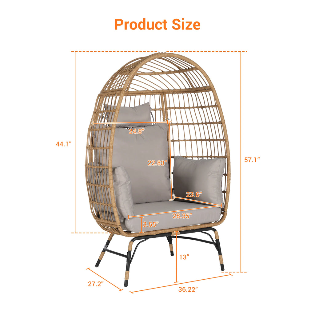 Modern Rattan Outdoor Egg Chair