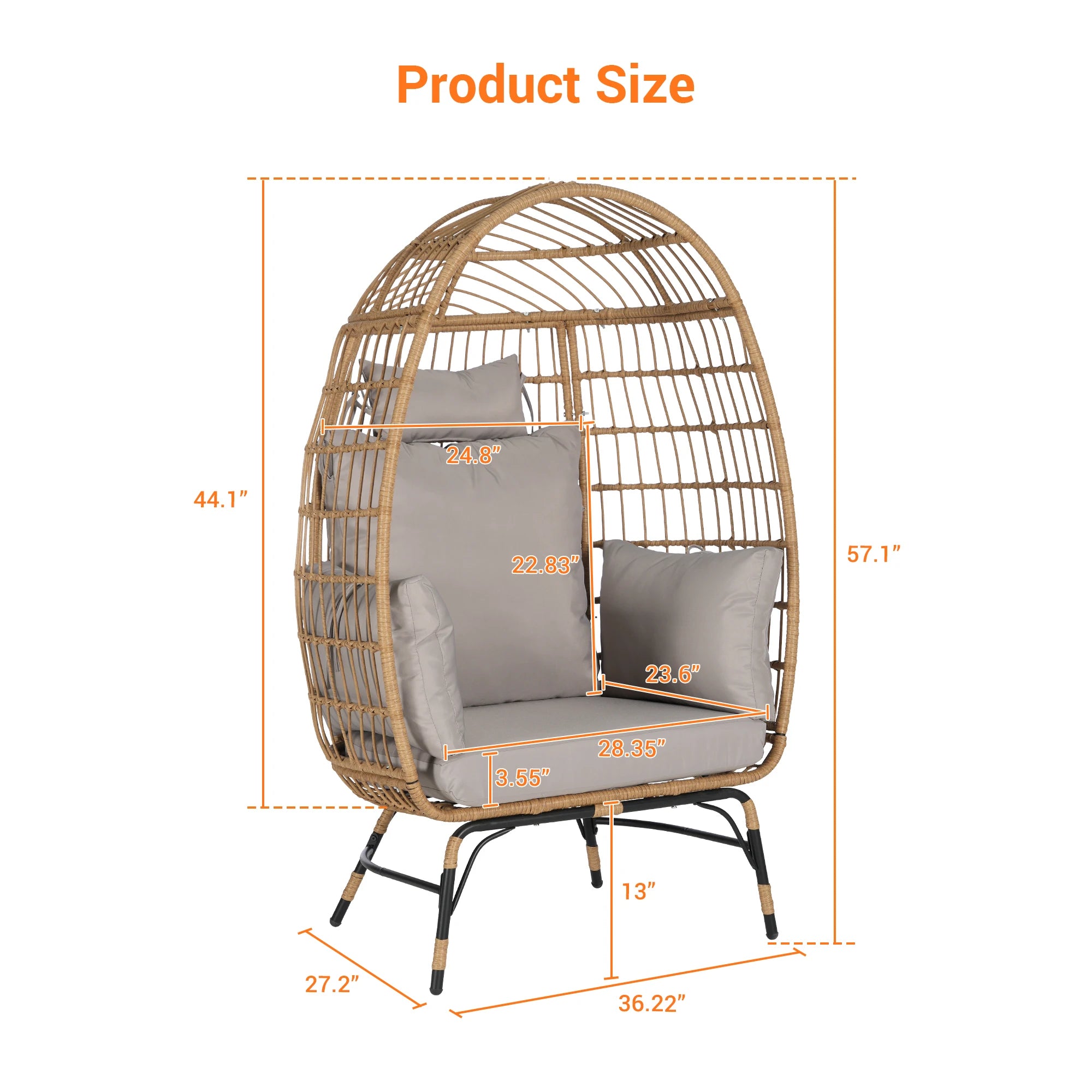 Modern Rattan Outdoor Egg Chair