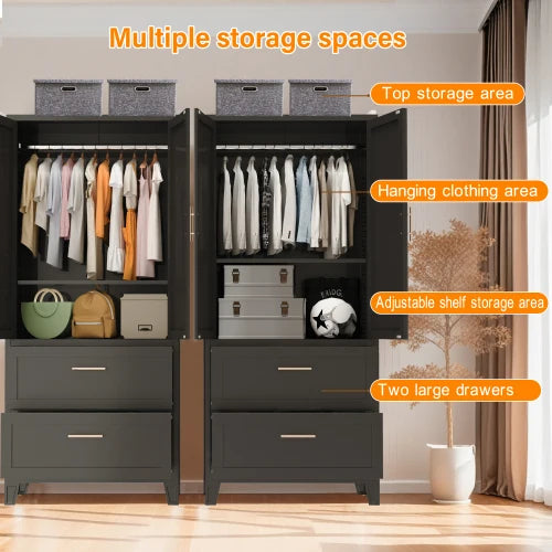 Modern Steel Wardrobe Cabinet