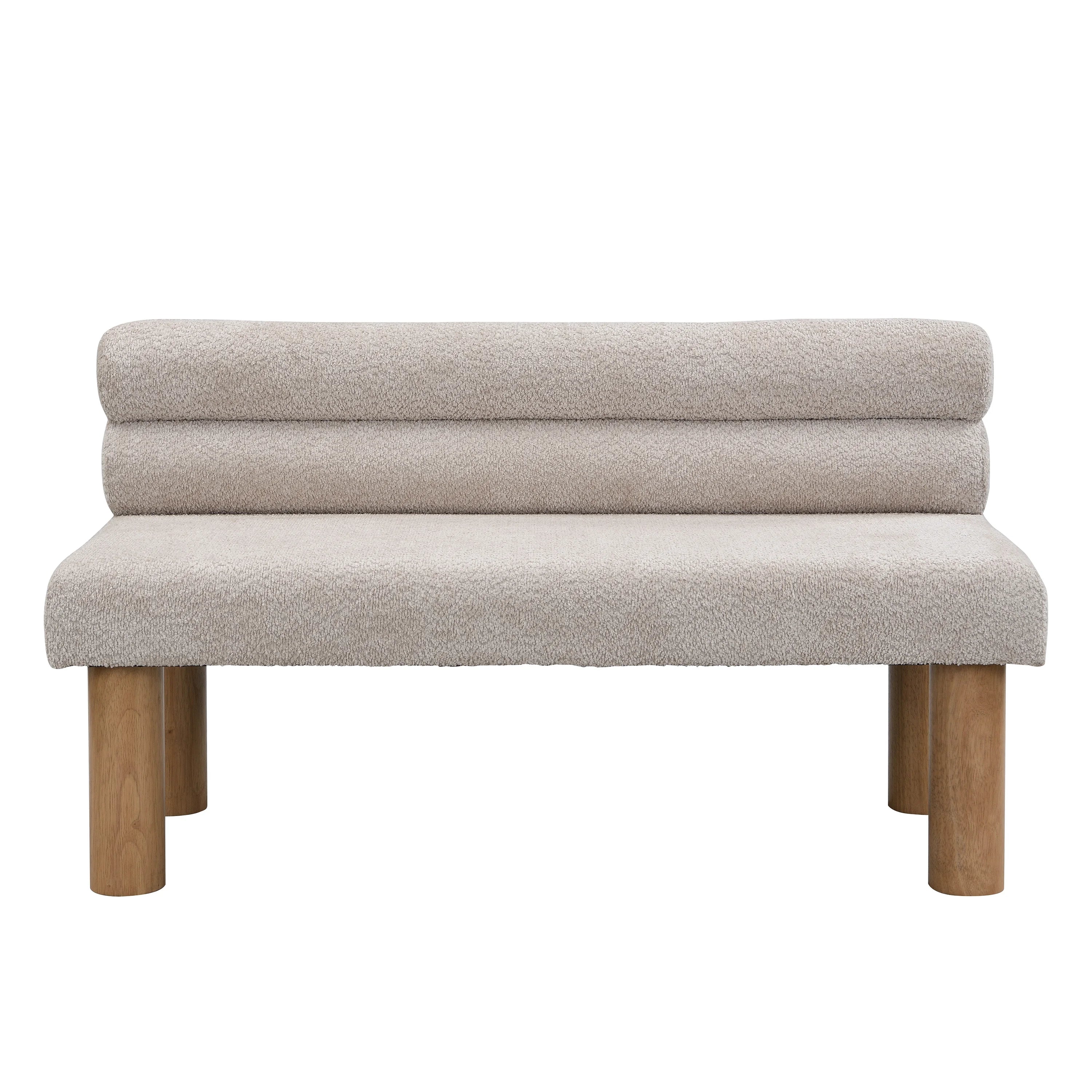 Modern Electric End Bed Entryway Bench Ottoman Dining Room Bedroom Living Room Rubber Wood Legs 300 LBS Support Home Furniture