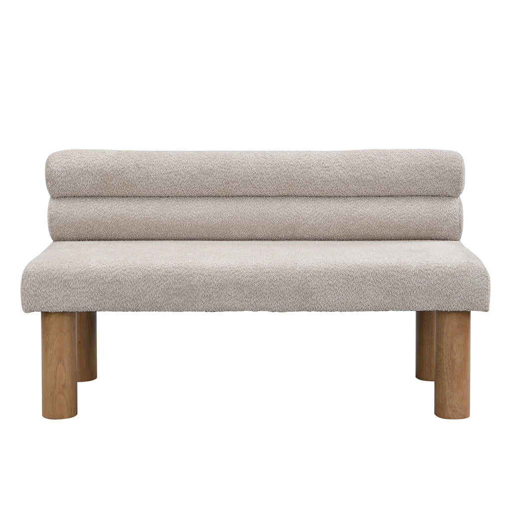 Modern Electric End Bed Entryway Bench Ottoman Dining Room Bedroom Living Room Rubber Wood Legs 300 LBS Support Home Furniture