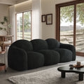 ATUNUS America Drop Shipping Modern 3 Seats Cloud Sofa for Living Room Furniture Blue Vacuum Compressed Sofa Couch Set Hot Sale
