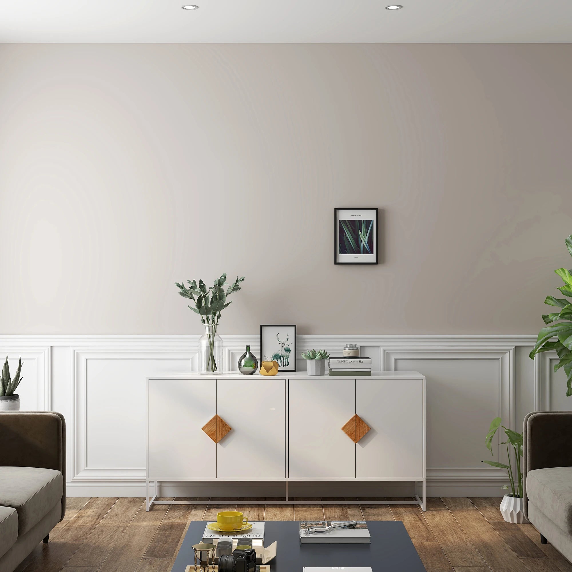 Modern Solid Wood Sideboard