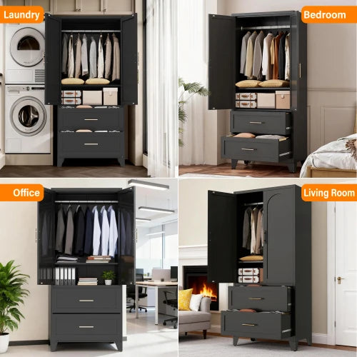 Modern Steel Wardrobe Cabinet