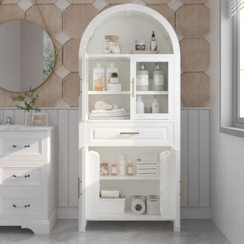 Modern Arched Storage Cabinet